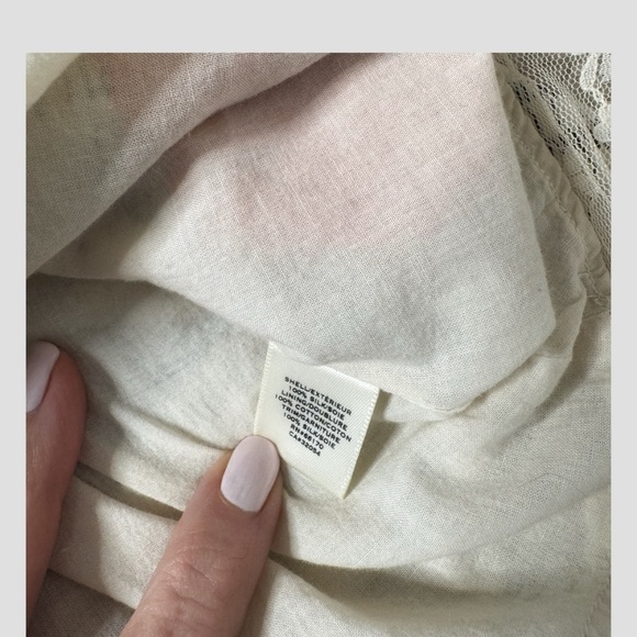 Anthropologie Moulinette Soeurs Silk Dress Empire Waist Grey Orange A-Line Fit 6 - Picture 12 of 16